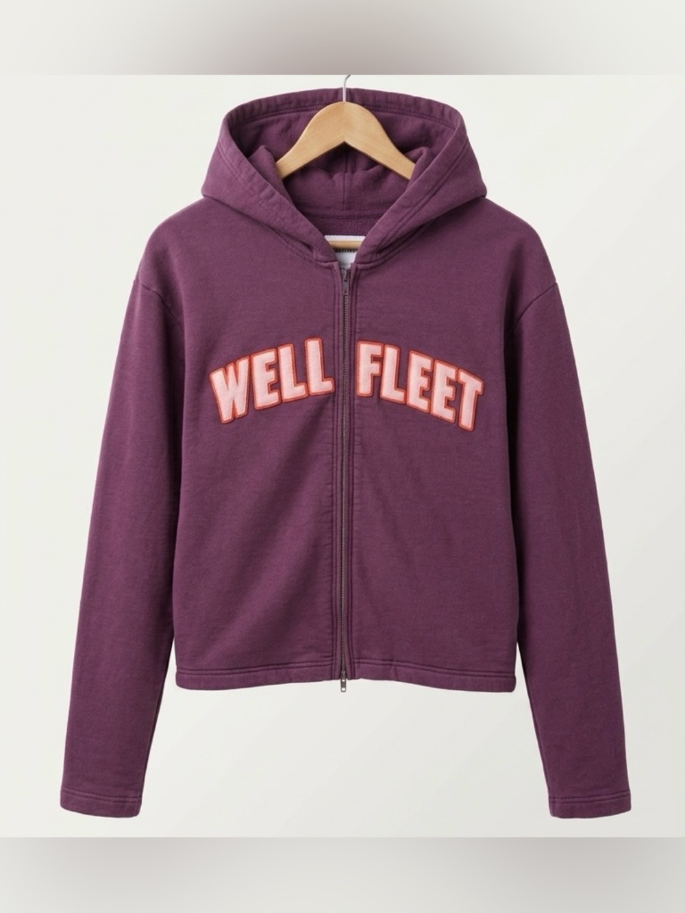 MV Sport Full-zip Cropped Hoodie Sweatshirt 90s Y2K Streetwear Custom size XL